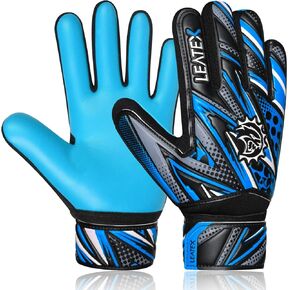 Youth Soccer Goalie Gloves for Kids – Strong Grip Goalkeeper Gloves for Boys & Girls, Breathable & Cushioned Football Gloves with Adjustable Wrist Strap for Training & Matches in Kuwait