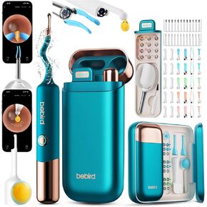 Bebird Earsight Ultra Ear Wax Removal Tool Camera, FSA HSA Eligible Ear Cleaner with 2K HD Camera Otoscope, 90-minute Battery Earwax Remover &Visual Ear Pick Tweezers, Safe Ear Cleaning Kit for Family in Kuwait