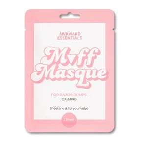 Awkward Essentials Muff Masque Moisturizing Plant-Based Vajacial Mask for Women, Hydrating Vulva Care Sheet Mask Relieves Vaginal Dryness, Itching & Hydrates Hair in Kuwait