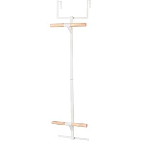 Backpack Hanger for Closet, Metal Storage Rack Backpack Hooks,2 Tiered Over The Door Hanger for Backpack,Heavy Duty Over The Door Hook Storage for Backpack, Coat, Bag, Hat,White in Kuwait