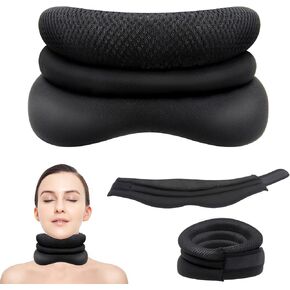 دعم الرقبة للشخير - طوق عنق الرحم قابل للتعديل على 3 مراحل مع دعم إسفنجي ناعم، تصميم مريح لنوم مريح in Kuwait