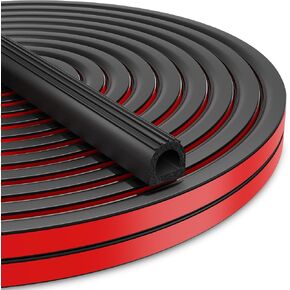 UIOCSSC EPDM المطاط على شكل حرف D تجريد الطقس 26FT RV ختم الباب مع لاصق ذاتي قوي، مقطورة وختم سرير الشاحنة، غطاء تونيو، حشية فتحة القوارب البحرية، العرض: 0.59 بوصة؛ الارتفاع: 0.61 بوصة in Kuwait