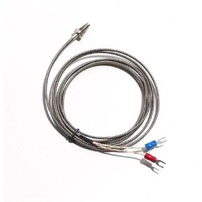 K/E/J Type M8*1.25 Thread Screw Thermocouple Temperature Controller with Metal-Shielded Wire 1Pcs(M8 K 5M) in Kuwait