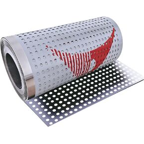 304 Stainless Steel Perforated Sheet Roll - Heavy Duty Rustproof Balcony Guard, Anti-Fall Mesh for Window Security & Patio Protection, Custom Cut 0.3x5m (1.0x16.4ft) in Kuwait