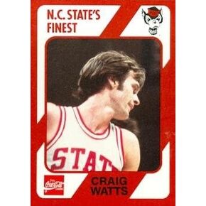 Autograph Warehouse Craig Watts Basketball Card (N.C. North Carolina State) 1989 Collegiate Collection No.45 in Kuwait