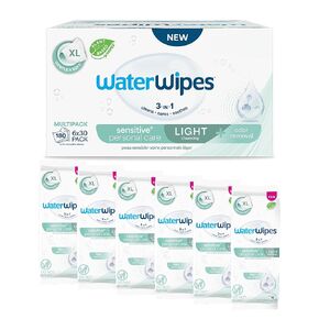 WaterWipes للعناية الشخصية الحساسة، مناديل مبللة لسلس البول، إزالة الرائحة، مناديل مبللة شديدة التحمل مقاس XL، خالية من العطور، 78 قطعة (3 عبوات) in Kuwait