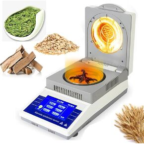 Lab Halogen Moisture Analyzer, 50g/0.001g Automatic Moisture Meter, 50-80℃ Heating, 0-90min Timing Setting, with RS-232C Data Interface, for Grain, Powder, Herb, Tea in Kuwait