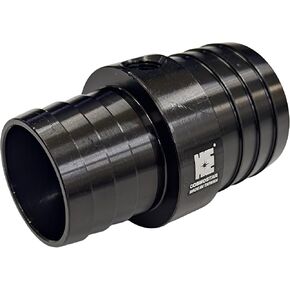 Cosmostar 1-1/4" to 1-1/2" Radiator Hose Barb Coupler Adapter with 1/8" NPT Steam Port for LS Swap – Aluminum Coolant Crossover Splice for Steam Vent Radiator Hose Fitting (Black)-NN2024N02 in Saudi Arabia