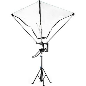 Returner Machine with 180° Rotating Track Adjustable Height Basketballs Return Attachment with Net Return System Portable Hoop Trainer Tripod for Indoor & Outdoor Use in Kuwait