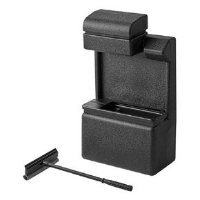 Freestanding Windshield Wash Station with Paper Towel Dispenser & Squeegee - Durable Polyethylene, Removable Water Bucket, Ideal for Gas Stations, Car Washes & High-Traffic Areas in Kuwait