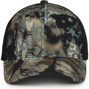 Kryptek Obskura Skyfall Camo Hunting Hat – Mid Profile Performance Cap with Mesh Back, Adjustable Hook-and-Loop, One Size in Kuwait