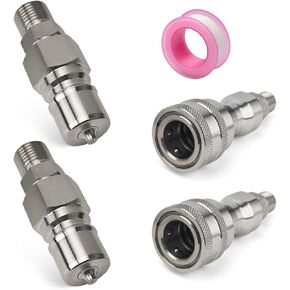 2Pcs M14-M16 Hydraulic Quick Coupling Adapter for Mini Excavator Hydraulic Hose Pipe Thread Connector Compatible with Most AGT Mini Excavators Well with M16 Ports in Kuwait