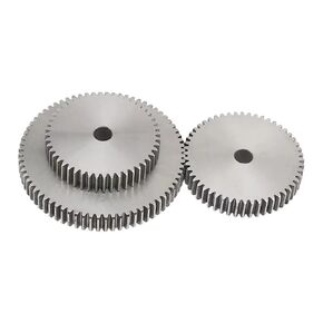 Spur Gear 1M-51T/52T/53T/54T/55T/56T/57T/58T/59T/60Teeth SC45# Carbon Steel Material Cylindrical Transmission Accessories(1M 56T - Bore 8mm) in Kuwait