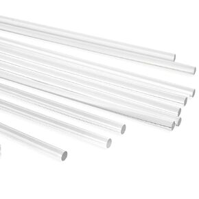 قضيب بلاستيكي دائري شفاف من البولي كربونات قطر 6 مم، طول 12 بوصة، عبوة من 10 قطع من موجويني in Kuwait