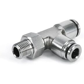 304 تركيبات هوائية غير القابل للصدأ الإفراج السريع اقتران PB دفع إلى خرطوم 6/8/10 مللي متر ذكر الموضوع 1/8 1/4 3/8 1/2 موصل الهواء 1 قطعة (12-04) in Kuwait