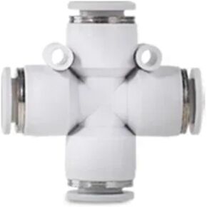 موصلات هوائية تركيبات خرطوم الهواء PU PY PE وصلة بيضاء تدفع إلى الأنابيب 4/6/8/10/12 مم موصل سريع الإصدار 1 قطعة (PE، 8 مم) in Kuwait