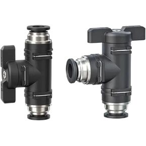 هوائي يدوي صمام BUC BUL BUM أسود سريع اقتران التوجيه التبديل الكرة خرطوم هواء 4 6 8 10 12 مللي متر مستقيم الكوع 1 قطعة (BUC6mm) in Kuwait