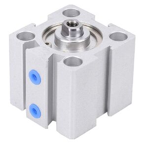 أسطوانة هواء ألومنيوم مزدوجة التمثيل 20 مم تتحمل 10 مم السكتة الدماغية مع وظيفة تخزين الزيت للأتمتة الصناعية in Kuwait