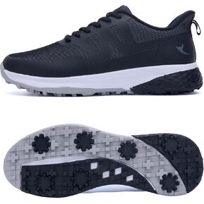 أحذية جولف رجالية مسننة سهلة الارتداء مقاومة للماء وغير قابلة للانزلاق خفيفة الوزن أحذية مشي خارجية للاعبي الغولف مقاس أمريكي 7-12 in Kuwait