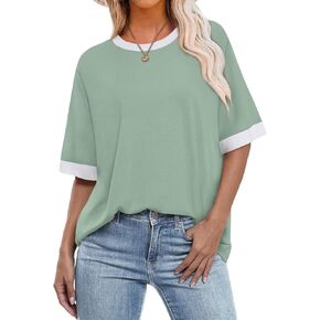 Ofeefan Summer Tops for Women 2025 قمصان قصيرة الأكمام in Saudi Arabia