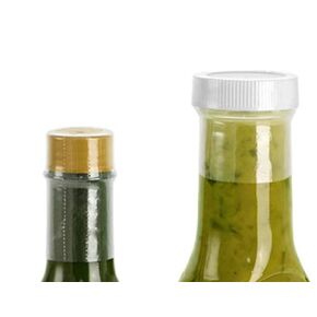 SKS Bottle & Packaging Clear PVC Shrink Bands - 105mm x 25mm Tamper Seals for Jars - Heat Shrink Wrap - Plastic Seals for Containers - Perforated, Easy Removal, Pack of 144 in Kuwait