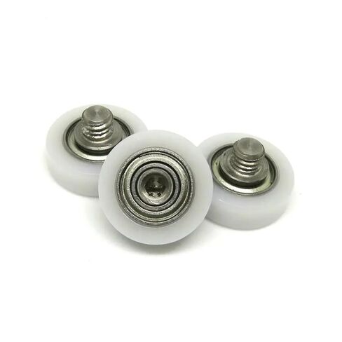 Pack of 5 19mm Diameter Packed Plastic Bearing Smooth Wheel with M5 Screw 19xM5 BS60519-7C1L6M5 OD POM Wrapped Flat Roller(OD13 x W4 x M4) in Saudi Arabia