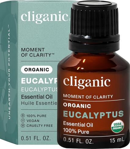 Cliganic Organic Eucalyptus Essential Oil, 0.51 FZ in Saudi Arabia