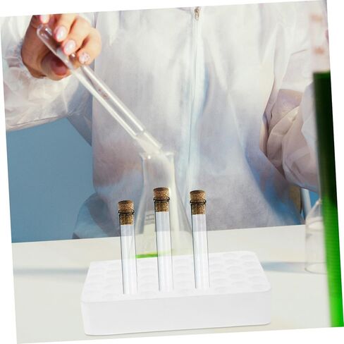 رف أنبوب الطرد المركزي 50 فتحة منظم حامل أنبوب الاختبار لتخزين عينات المختبرات 7.87 × 4.92 × 1.57 بوصة منظم متين خفيف الوزن للتجارب العلمية in Kuwait