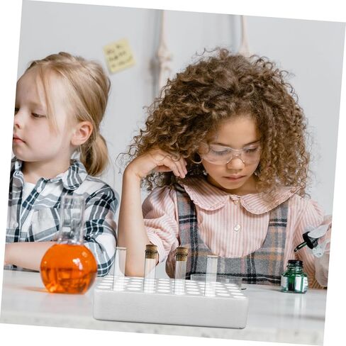 رف أنبوب الطرد المركزي 50 فتحة منظم حامل أنبوب الاختبار لتخزين عينات المختبرات 7.87 × 4.92 × 1.57 بوصة منظم متين خفيف الوزن للتجارب العلمية in Kuwait