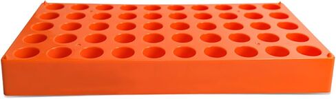 رف قوارير بلاستيكية لقارورة 4 مل، رفوف أنبوب اختبار 50 فتحة، Φ16 مم، قطعة واحدة in Kuwait