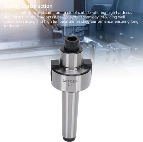 مجموعة مطحنة الوجه، حامل مطحنة الوجه MT2 FMB22 حامل 400R-50-22 CNC قاطعة طحن عالية السرعة قابلة للفهرسة مع 10 إدراجات كربيد APMT1604، أدوات طحن نهاية الأنف المربعة in Saudi Arabia