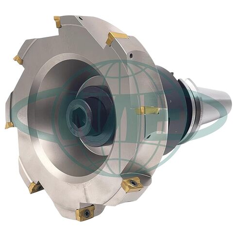 CME 6" 90° Indexable Face Mill w/ CAT40 Arbor, APKT1604 Inserts Included, 8 Flutes in Saudi Arabia