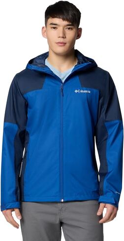 Columbia Mens Inner Limits III Waterproof Rain Jacket, Mountain Blue/Collegiate Navy, Small in Saudi Arabia