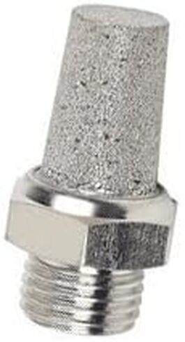 كاتم صوت العادم من الفولاذ المقاوم للصدأ من سلسلة PneumaticPlus SSBM - عنصر 316 SS (عبوة من 5) (1/2 بوصة NPT) in Saudi Arabia