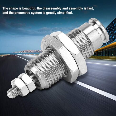 Garosa CJPB Series Miniature Pneumatic Air Cylinder Single Acting Needle Shape Bolt Bore Precision Positioning Device for Industrial Automation, Model CJPB6*15 in Kuwait