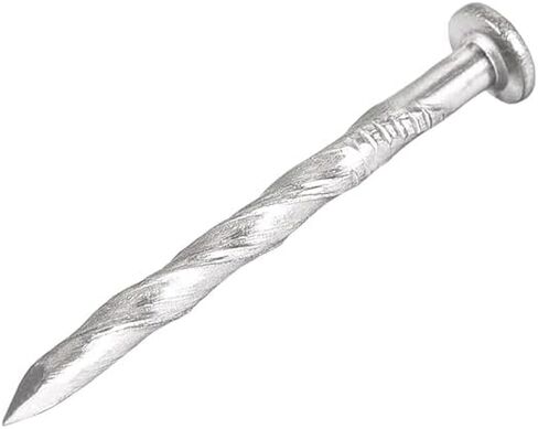 Spiral Deck Nails Stainless Steel Nail Spiral Shank 32mmx2mm(LxD), 100 Pcs in Saudi Arabia
