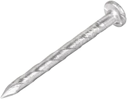 Spiral Deck Nails Stainless Steel Nail Spiral Shank 27mmx2mm(LxD), 100 Pcs in Saudi Arabia