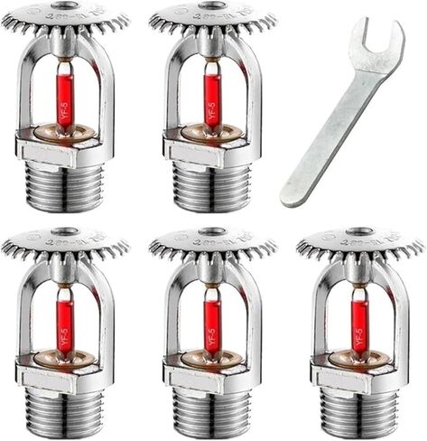 5Pcs 68°C Fire Sprinkler Heads - DN15 Pendent/Upright Type for Protection System(UP) in Kuwait
