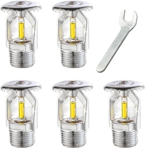 5Pcs Fire Sprinkler Heads, DN15, 79° Spray, Quick Response for Protection Systems(DOWN) in Saudi Arabia