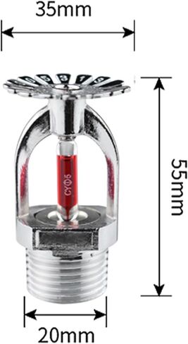 5Pcs 1/2" DN15 Brass Pendent Fire Sprinkler - 68°C Protection System in Kuwait