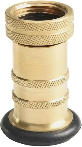 1Pcs 1inch NH/NST Fire Hose Nozzle - Heavy Duty Brass Female Adjustable Spray for Firefighting & Watering in Kuwait