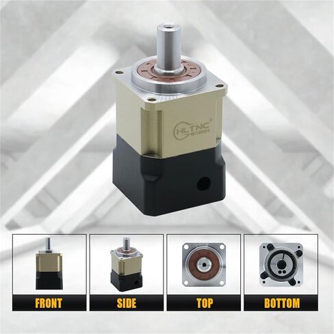مخفض تروس حلزوني كوكبي PGH60-L1SW/L2SW 14/16 مم محور لـ 57 محرك متدرج أو 60 مؤازرة بنسبة دقة عالية من 3 إلى 100 (10، مناسب لـ 57 متدرج) in Kuwait