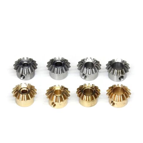 1PCS Bevel Gear 0.8Model 15Teeth Hole 3/4/5/6mm 90 Transmission DIY Copper Steel(Hole 3 (Steel)) in Saudi Arabia