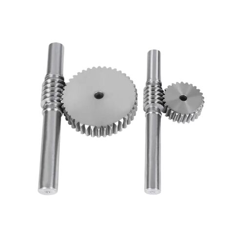 1PCS 2 Modulus 30 Teeth Reducer Worm Gear Process Hole and 2M Worm Rod Transmission Ratio 1:30 45# Steel for CNC Parts in Kuwait