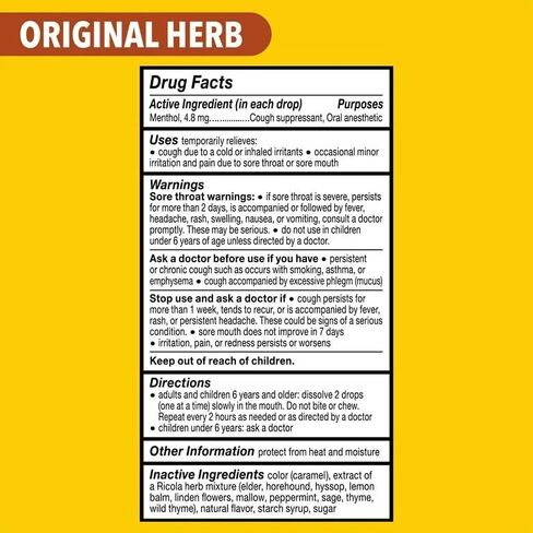Ricola Original Sugar Free Sweetened with Stevia 45g in Saudi Arabia