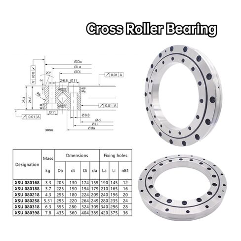 1 قطعة رقيقة الجدار عبر الأسطوانة تحمل XSU080168 130*205*25.4 مللي متر in Kuwait