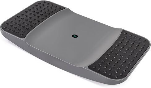 Standing Desk Balance Board - Resilient Flexible Core Wiggle Board for Active Standing - Lateral Tilt Exercise Board for Office Work with Washable TPE Massage Pads - 220 lbs, Gray in Kuwait