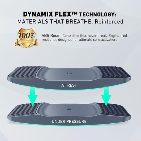 Standing Desk Balance Board - Resilient Flexible Core Wiggle Board for Active Standing - Lateral Tilt Exercise Board for Office Work with Washable TPE Massage Pads - 220 lbs, Gray in Kuwait