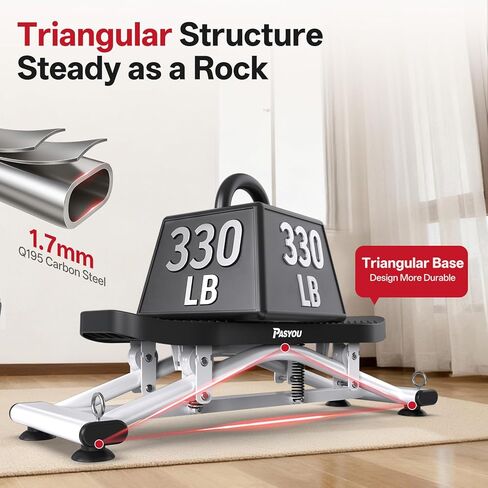 لوح التوازن من باسيو للبالغين، جهاز روك ستيبر للتمرين في المنزل، محاكاة آلة التزلج مع شريط مقاومة وشاشة LCD، سعة وزن 330 رطل، مدرب توازن التزلج لكامل الجسم in Kuwait