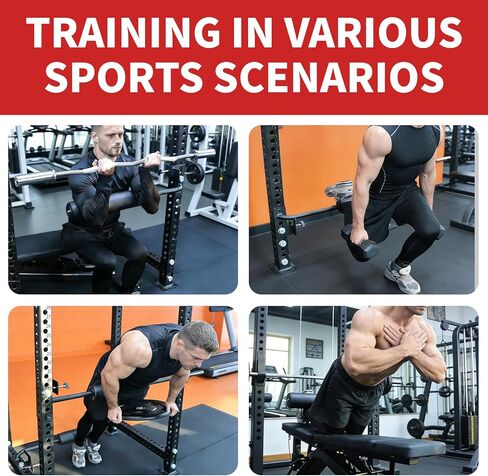 MARLANG Upgrade Single Split Squat Leg Roller Nordic Curls Attachment Bicep Curls Spider Curls Machine for Power Rack,Bulgarian Split Squat for Workout Equipment Home Gym Accessories in Kuwait